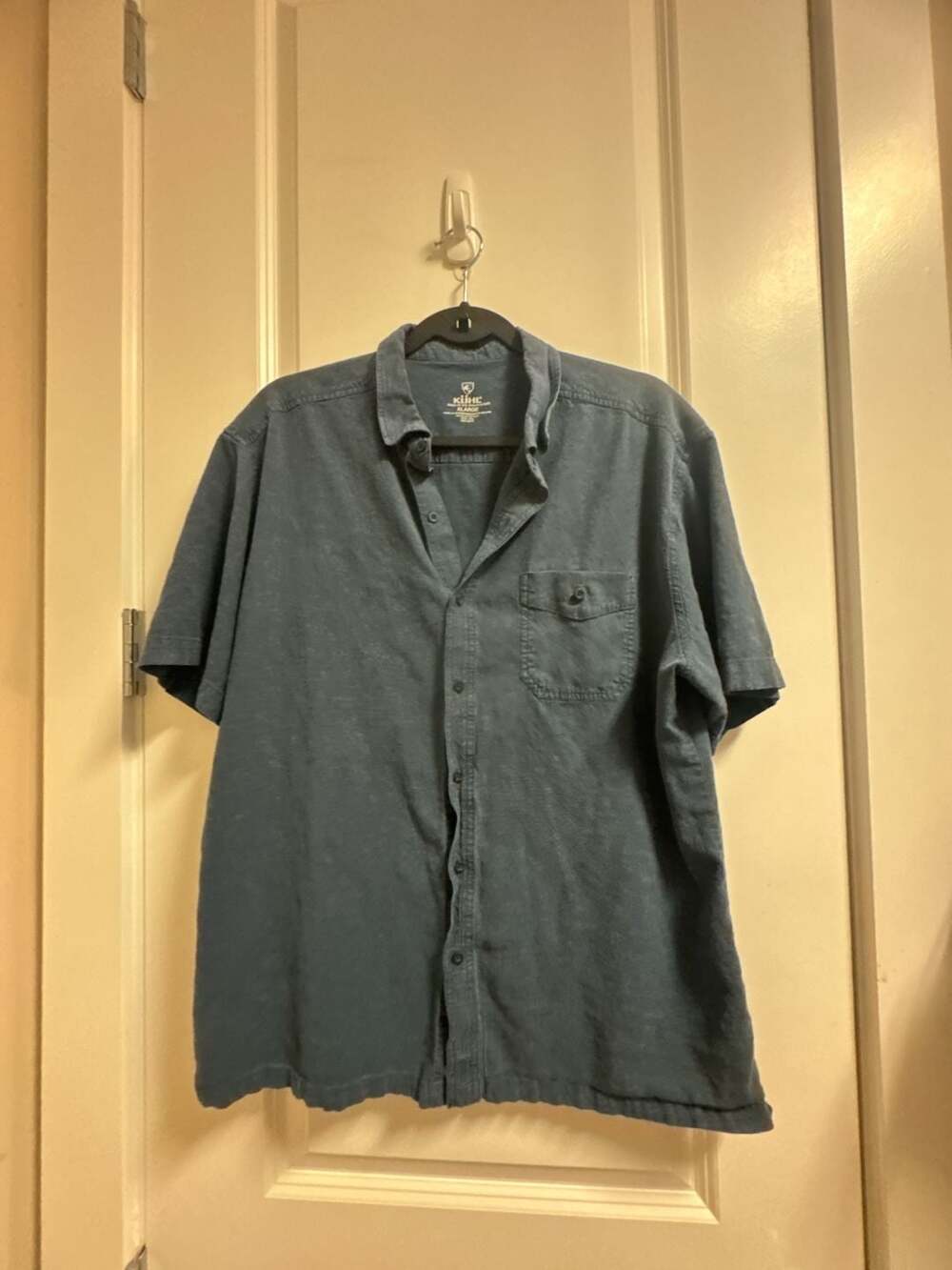 KÜHL Men's Blue Short Sleeve Button-Down Casual Shirt